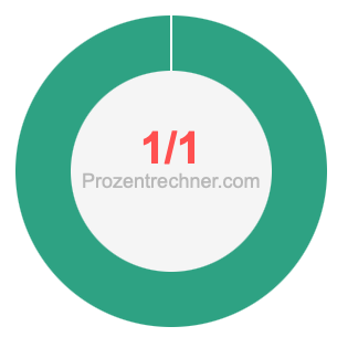 1/1 bruch