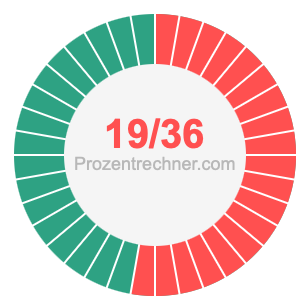 19/36 bruch