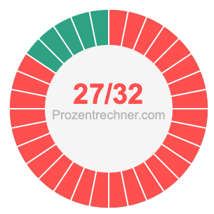 27/32 bruch