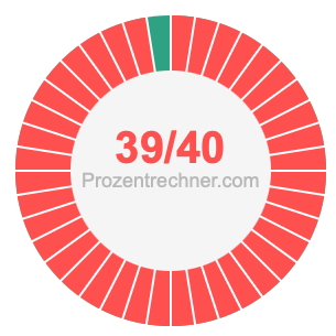 39/40 bruch