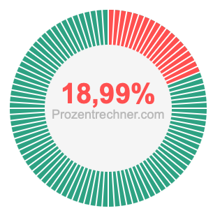 18,99 prozent